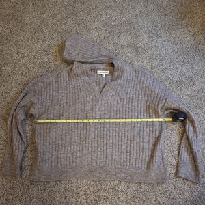 Lucky Brand Ribbed Knit Sweater in Brown